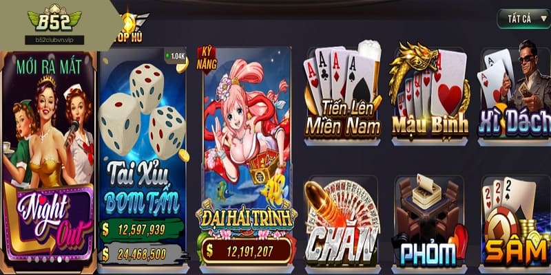 Cổng game cung cấp các sản phẩm phong phú