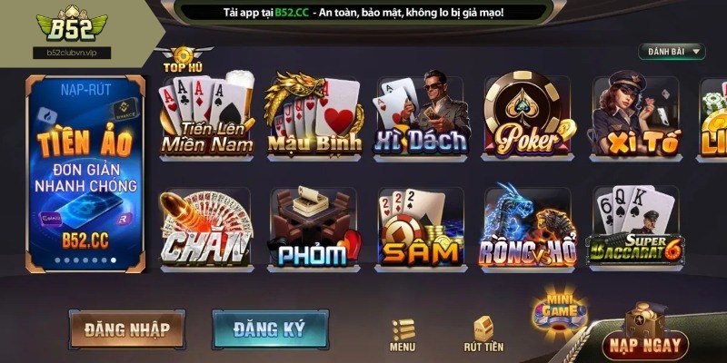 Sơ lược tổng quát về sảnh game bài b52club